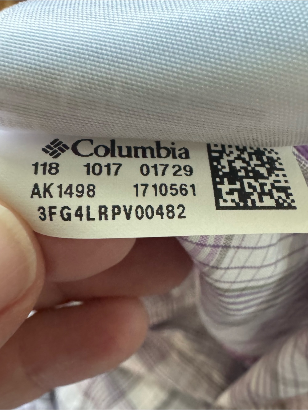 Columbia Size Small Silver Ridge Lite Plaid Long-Sleeve Shirt - Picture 5 of 10